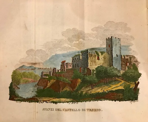 Giambattista Bazzoni  Il Castello di Trezzo. Novella storica. Edizione quarta riveduta dall'Autore 1830 Milano presso A.F. Stella e figli